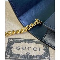 Replica Gucci GG Matelasse Chain Wallet 723787 Black Fake Gucci GG Matelasse Chain Wallet 723787 Black Replica