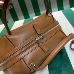 Replica Prada Medium Leather Prada Supernova Handbag 1BA365 Coffee