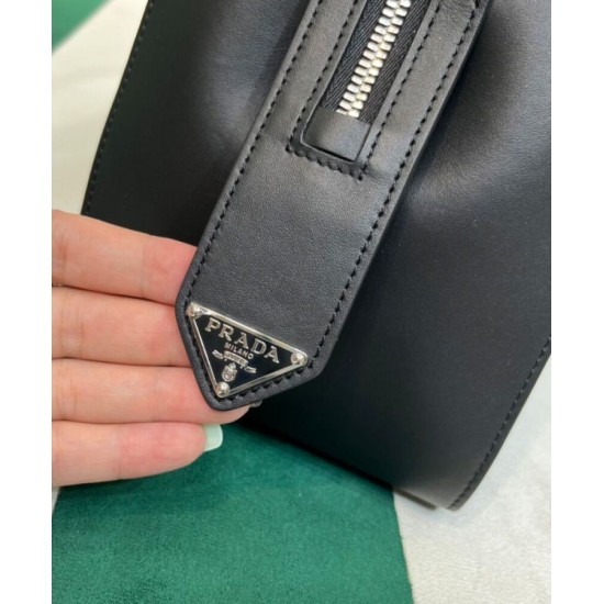 Replica Prada Medium Leather Prada Supernova Handbag 1BA365 Black Replica Prada Medium Leather Prada Supernova Handbag 1BA365 Black