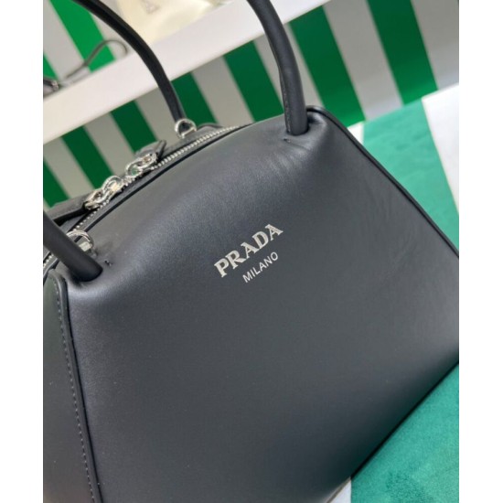 Fake Prada Small Leather Prada Supernova Handbag 1BA366 Black Replica Replica Prada Small Leather Prada Supernova Handbag 1BA366 Black