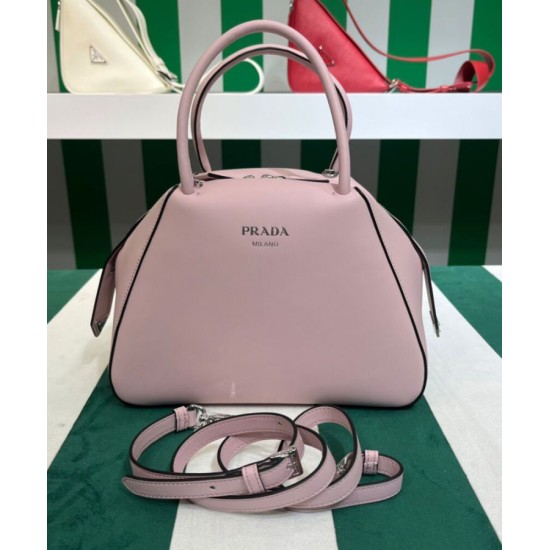 Replica Prada Small Leather Prada Supernova Handbag 1BA366 Pink Fake Prada Small Leather Prada Supernova Handbag 1BA366 Pink Replica
