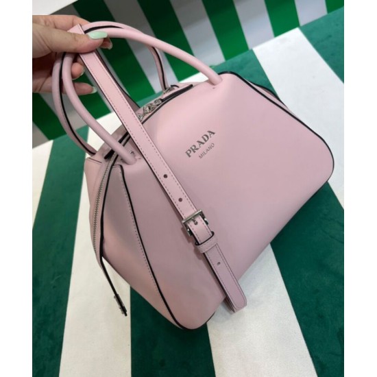 Replica Prada Small Leather Prada Supernova Handbag 1BA366 Pink Fake Prada Small Leather Prada Supernova Handbag 1BA366 Pink Replica