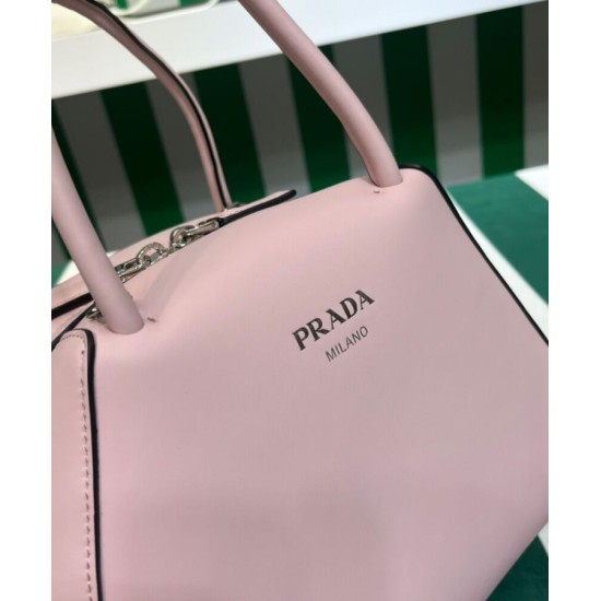 Replica Prada Small Leather Prada Supernova Handbag 1BA366 Pink Fake Prada Small Leather Prada Supernova Handbag 1BA366 Pink Replica