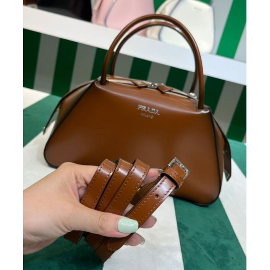 Replica Prada Medium Brushed Leather Prada Supernova Handbag 1BA365 Coffee Replica Prada Medium Brushed Leather Prada Supernova Handbag 1BA365 Coffee