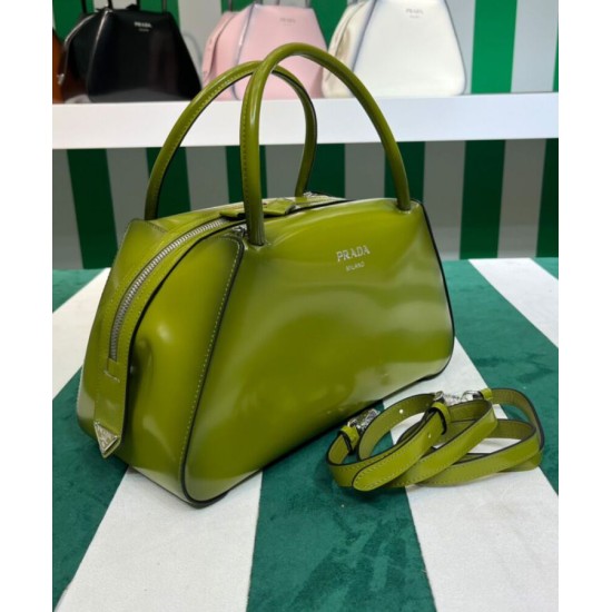Replica Prada Medium Brushed Leather Prada Supernova Handbag 1BA365 Green Replica Prada Medium Brushed Leather Prada Supernova Handbag 1BA365 Green