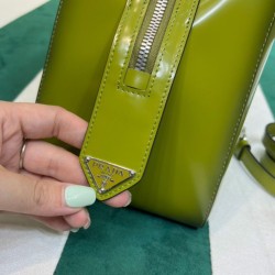 Replica Prada Medium Brushed Leather Prada Supernova Handbag 1BA365 Green