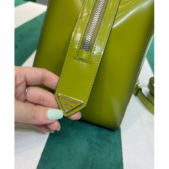 Replica Prada Medium Brushed Leather Prada Supernova Handbag 1BA365 Green Replica Prada Medium Brushed Leather Prada Supernova Handbag 1BA365 Green