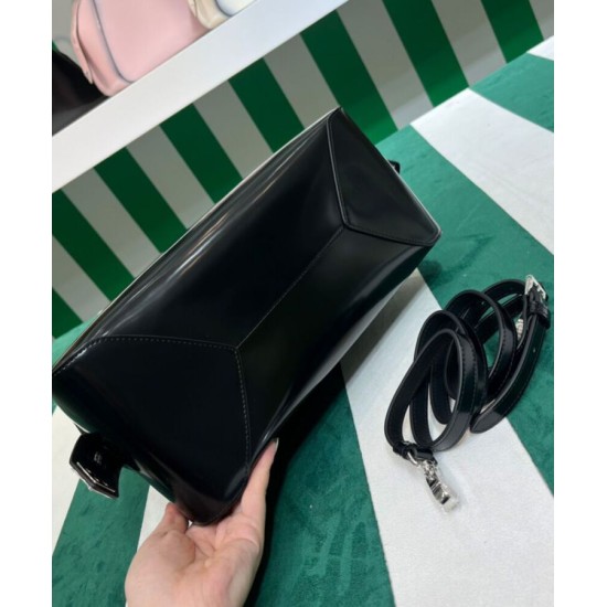 Replica Prada Medium Brushed Leather Prada Supernova Handbag 1BA365 Black Replica Prada Medium Brushed Leather Prada Supernova Handbag 1BA365 Black