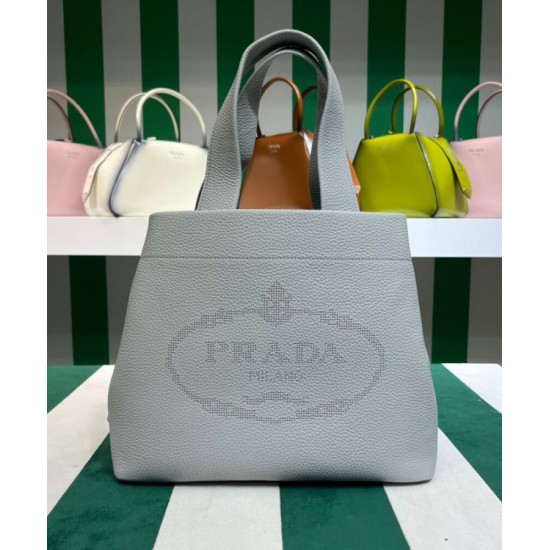 Fake Prada Medium Leather Tote Bag 1BG384 Gray Replica Replica Prada Medium Leather Tote Bag 1BG384 Gray