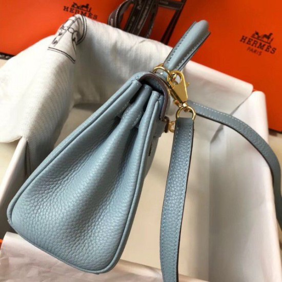 Fake Hermes Mini Kelly 20cm Bag Blue Replica Fake Hermes Mini Kelly 20cm Bag Blue Replica