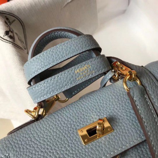 Fake Hermes Mini Kelly 20cm Bag Blue Replica Fake Hermes Mini Kelly 20cm Bag Blue Replica