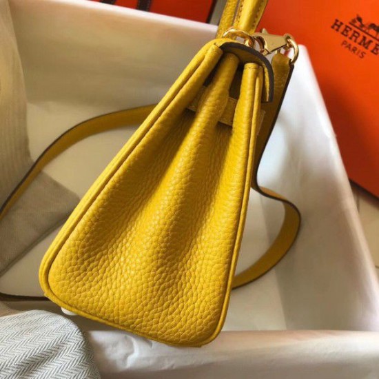 Replica Hermes Mini Kelly 20cm Bag Yellow Replica Hermes Mini Kelly 20cm Bag Yellow