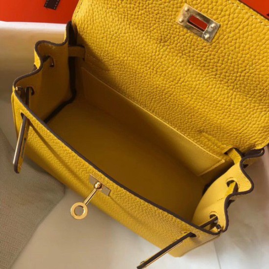 Replica Hermes Mini Kelly 20cm Bag Yellow Replica Hermes Mini Kelly 20cm Bag Yellow