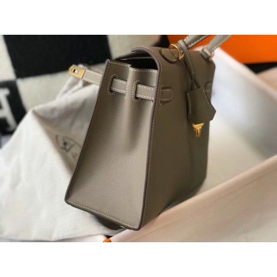 Fake Hermes Kelly 25cm Sellier Bag Epsom Leather Gris Replica Replica Hermes Kelly 25cm Sellier Bag Epsom Leather Gris