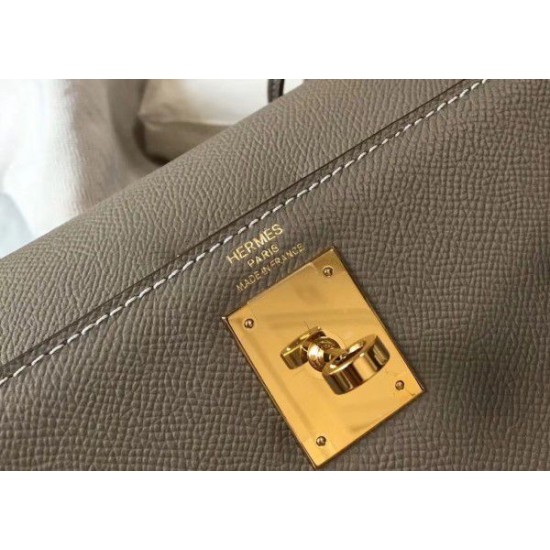 Fake Hermes Kelly 25cm Sellier Bag Epsom Leather Gris Replica Replica Hermes Kelly 25cm Sellier Bag Epsom Leather Gris