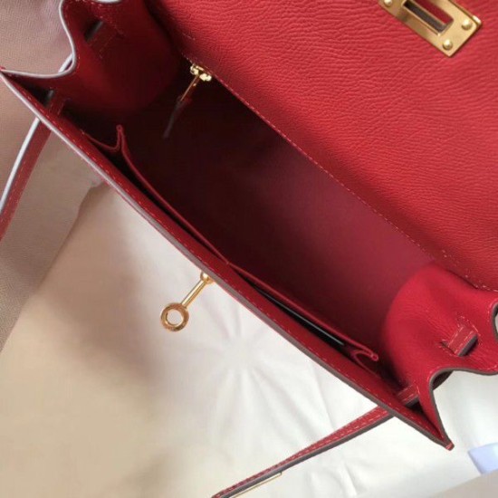 Replica Hermes Kelly 25cm Sellier Bag Epsom Leather Red Fake Hermes Kelly 25cm Sellier Bag Epsom Leather Red Replica
