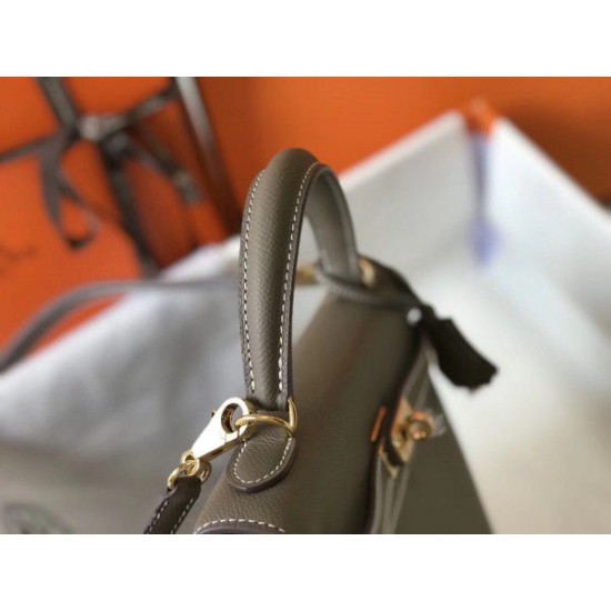 Replica Hermes Kelly 25cm Sellier Bag Epsom Leather Taupe Replica Hermes Kelly 25cm Sellier Bag Epsom Leather Taupe