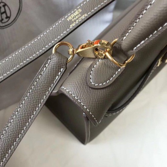 Replica Hermes Kelly 25cm Sellier Bag Epsom Leather Taupe Replica Hermes Kelly 25cm Sellier Bag Epsom Leather Taupe