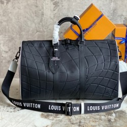 Fake Louis Vuitton Keepall Bandouliere 50 Bag In Taurillon Leather M21382 Replica