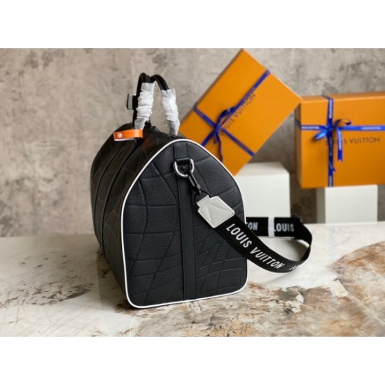 Replica Louis Vuitton Keepall Bandouliere 50 Bag In Taurillon Leather M21382 Fake Louis Vuitton Keepall Bandouliere 50 Bag In Taurillon Leather M21382 Replica