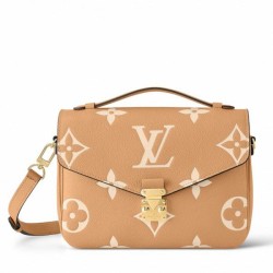 Replica Louis Vuitton Pochette Metis Bag In Monogram Empreinte Leather M45809