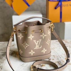Fake Louis Vuitton Nano Noe Bag In Monogram Empreinte Leather M46291 Replica