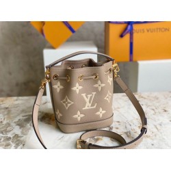 Replica Louis Vuitton Nano Noe Bag In Monogram Empreinte Leather M46291 Fake Louis Vuitton Nano Noe Bag In Monogram Empreinte Leather M46291 Replica