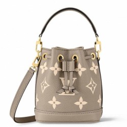 Fake Louis Vuitton Nano Noe Bag In Monogram Empreinte Leather M46291 Replica