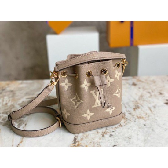 Replica Louis Vuitton Nano Noe Bag In Monogram Empreinte Leather M46291 Fake Louis Vuitton Nano Noe Bag In Monogram Empreinte Leather M46291 Replica