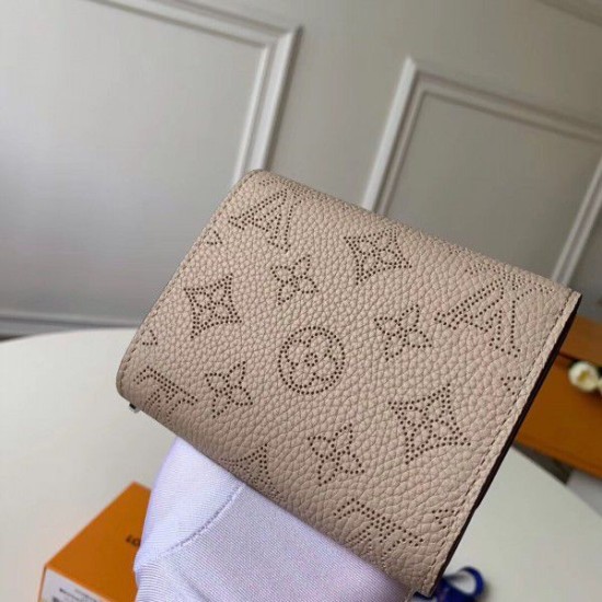 Fake Louis Vuitton Iris Compact Wallet Mahina Leather M62542 Replica Replica Louis Vuitton Iris Compact Wallet Mahina Leather M62542