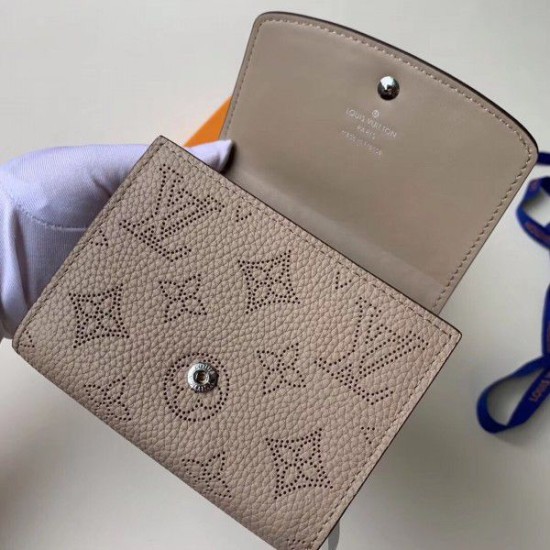 Fake Louis Vuitton Iris Compact Wallet Mahina Leather M62542 Replica Replica Louis Vuitton Iris Compact Wallet Mahina Leather M62542