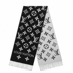 Replica Louis Vuitton LV Essential Scarf In Black Wool M77853