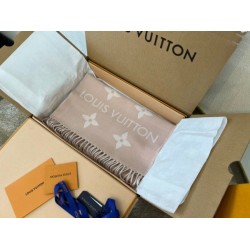Replica Louis Vuitton LV Essential Scarf In Beige Rose Wool M77854 Fake Louis Vuitton LV Essential Scarf In Beige Rose Wool M77854 Replica