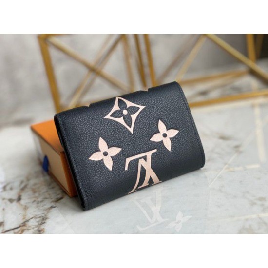 Fake Louis Vuitton Victorine Wallet Monogram Empreinte Leather M80968 Replica Replica Louis Vuitton Victorine Wallet Monogram Empreinte Leather M80968