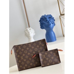 Replica Louis Vuitton Toiletry Pouch On Chain In Monogram Canvas M81412