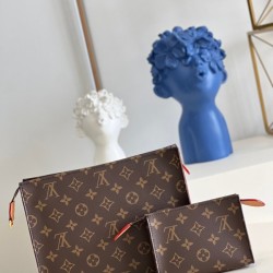 Replica Louis Vuitton Toiletry Pouch On Chain In Monogram Canvas M81412