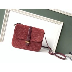 Replica YSL Saint Laurent Monogram All Over Small Satchel In Bordeaux Suede Replica YSL Saint Laurent Monogram All Over Small Satchel In Bordeaux Suede