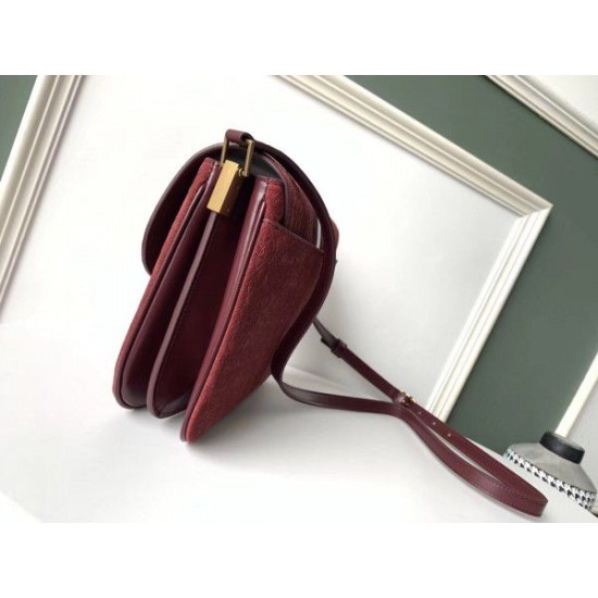 Replica YSL Saint Laurent Monogram All Over Small Satchel In Bordeaux Suede Replica YSL Saint Laurent Monogram All Over Small Satchel In Bordeaux Suede