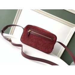 Replica YSL Saint Laurent Monogram All Over Camera Bag In Bordeaux Suede Replica YSL Saint Laurent Monogram All Over Camera Bag In Bordeaux Suede