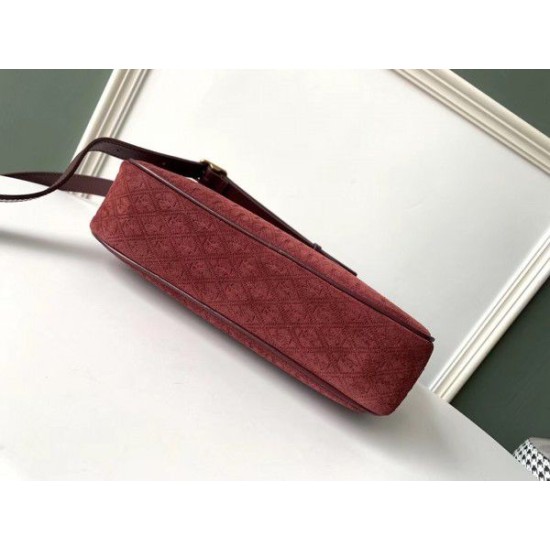 Replica YSL Saint Laurent Monogram All Over Camera Bag In Bordeaux Suede Replica YSL Saint Laurent Monogram All Over Camera Bag In Bordeaux Suede