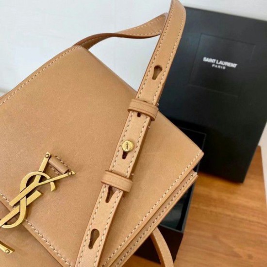 Replica YSL Saint Laurent Kaia North South Bag Brown Replica YSL Saint Laurent Kaia North South Bag Brown