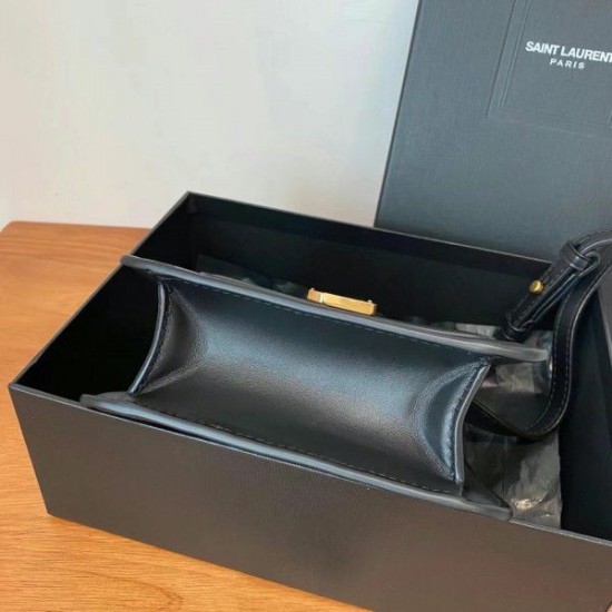 Fake YSL Saint Laurent Kaia North South Bag Black Replica Replica YSL Saint Laurent Kaia North South Bag Black