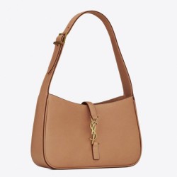 Fake YSL Saint Laurent Le 5 &Agrave; 7 Hobo Bag Brown Replica