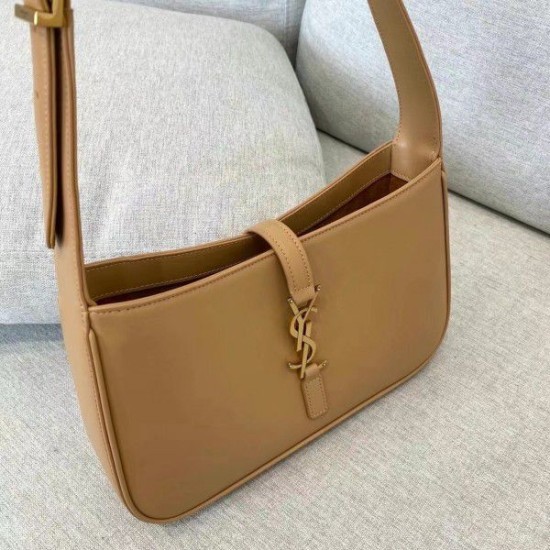 Fake YSL Saint Laurent Le 5 À 7 Hobo Bag Brown Replica Fake YSL Saint Laurent Le 5 À 7 Hobo Bag Brown Replica