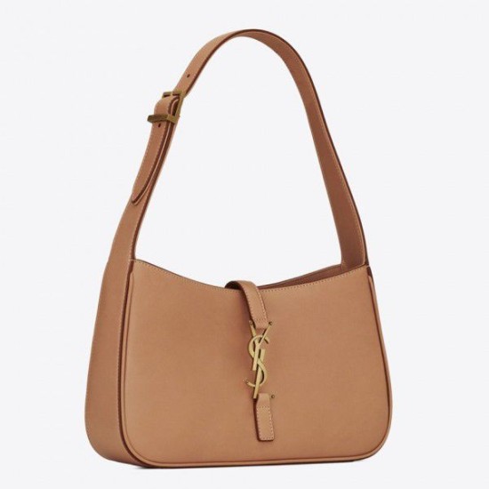 Fake YSL Saint Laurent Le 5 À 7 Hobo Bag Brown Replica Fake YSL Saint Laurent Le 5 À 7 Hobo Bag Brown Replica