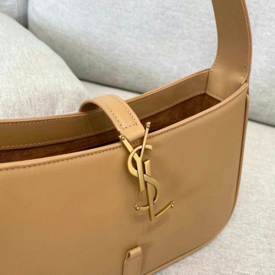 Fake YSL Saint Laurent Le 5 À 7 Hobo Bag Brown Replica Fake YSL Saint Laurent Le 5 À 7 Hobo Bag Brown Replica