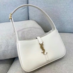 Replica YSL Saint Laurent Le 5 &Agrave; 7 Hobo Bag White