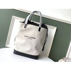 Fake YSL Saint Laurent Teddy Shopping Bag White Replica Replica YSL Saint Laurent Teddy Shopping Bag White