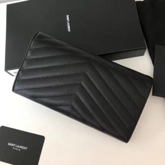 Replica YSL Saint Laurent Large Monogram Flap Wallet Black Fake YSL Saint Laurent Large Monogram Flap Wallet Black Replica