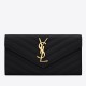 Replica YSL Saint Laurent Large Monogram Flap Wallet Black Fake YSL Saint Laurent Large Monogram Flap Wallet Black Replica